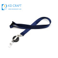 High quality bulk cheap custom polyester blank logo personalized lanyard with metal clip